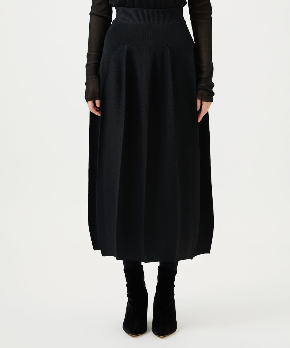 GBGAF02360 Sybilla(シビラ) バルーンニットスカート ブラック