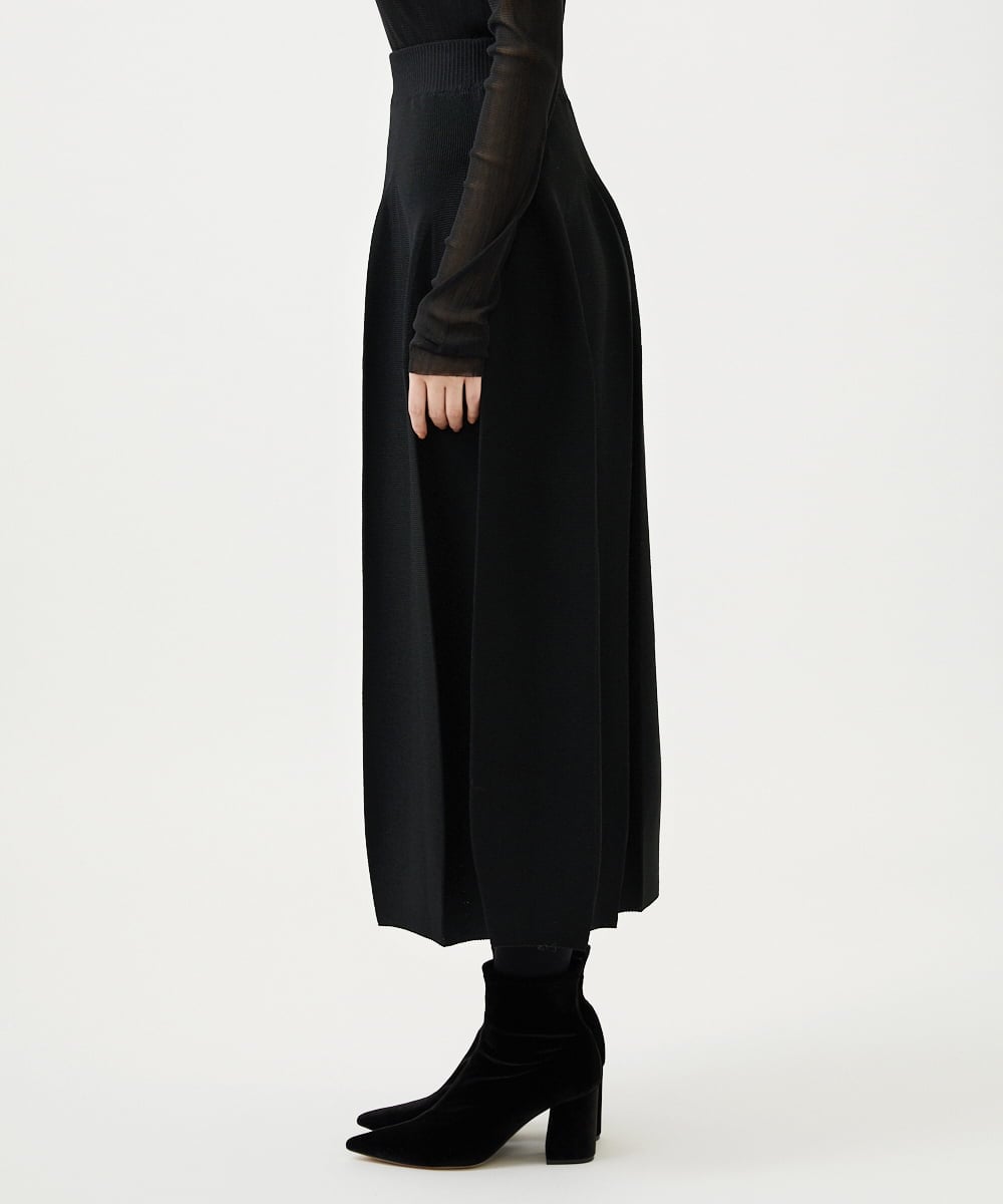 GBGAF02360 Sybilla(シビラ) バルーンニットスカート ブラック