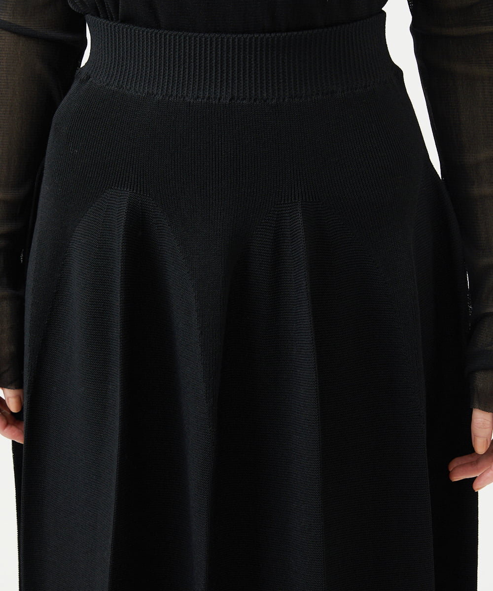 GBGAF02360 Sybilla(シビラ) バルーンニットスカート ブラック