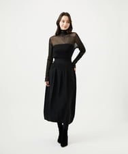 GBGAF02360 Sybilla(シビラ) バルーンニットスカート ブラック