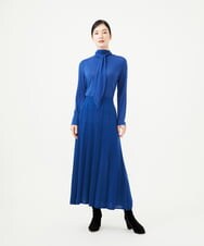 GBGAG02360 Sybilla(シビラ) プリーツ風ニットスカート ブルー