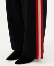 GBGCD01500 Sybilla(シビラ) 配色ラインニットパンツ ブラック