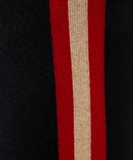 GBGCD01500 Sybilla(シビラ) 配色ラインニットパンツ ブラック