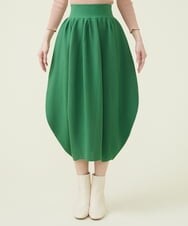 GBGET02330 Sybilla(シビラ) 【フォルムニット】バルーンフォルムニットスカート グリーン