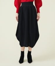 GBGET02330 Sybilla(シビラ) 【フォルムニット】バルーンフォルムニットスカート ブラック