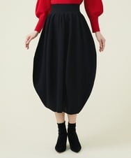 GBGET02330 Sybilla(シビラ) 【フォルムニット】バルーンフォルムニットスカート ブラック