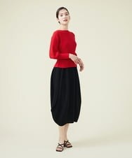 GBGET02330 Sybilla(シビラ) 【フォルムニット】バルーンフォルムニットスカート ブラック