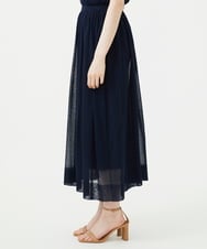 GBGGF01360 Sybilla(シビラ) レイヤード風シアーニットスカート ネイビー