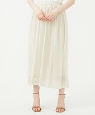 GBGGF01360 Sybilla(シビラ) レイヤード風シアーニットスカート アイボリー