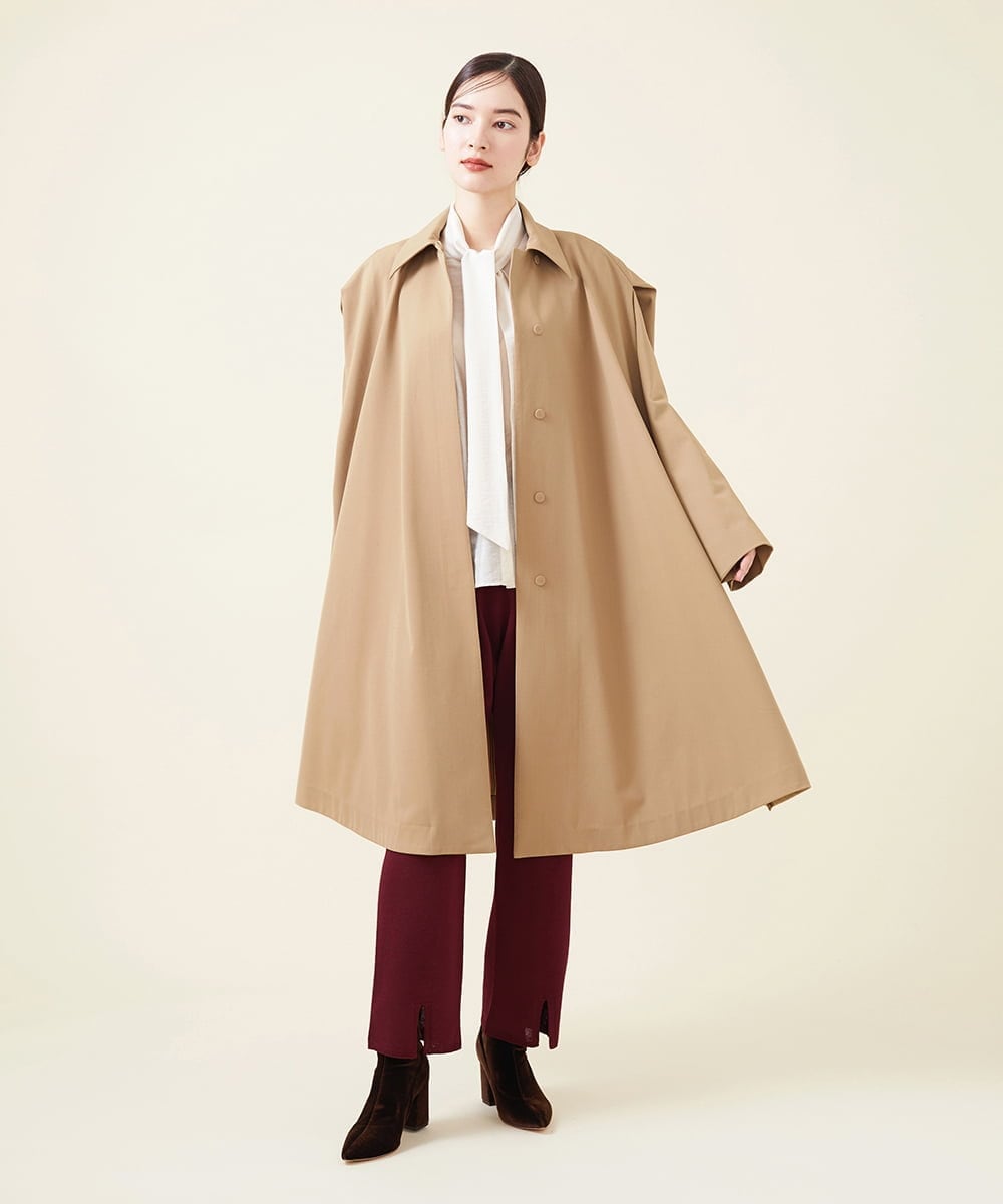 GBGJT01290 Sybilla(シビラ) フロントスリットニットパンツ ボルドー