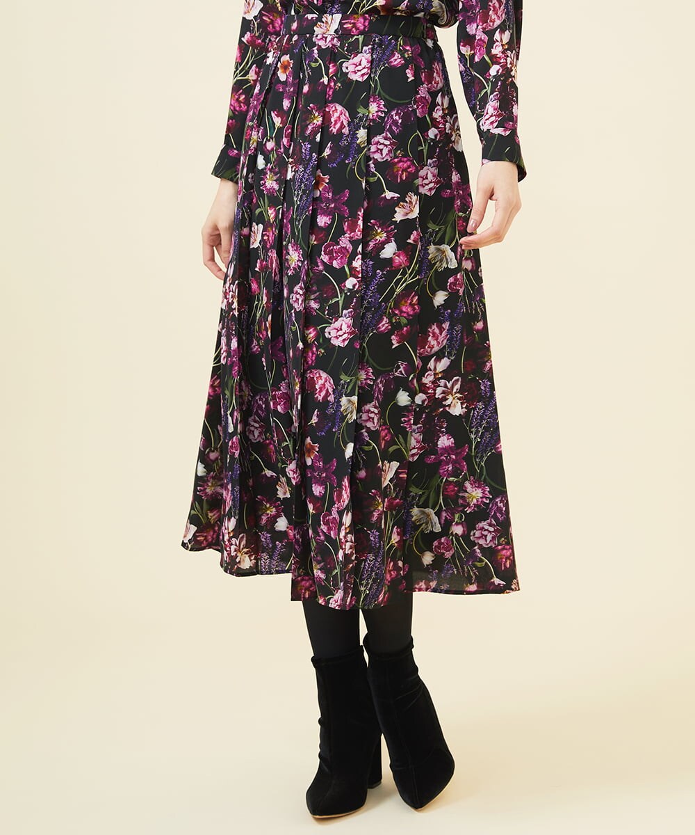 チューリップフォトプリントスカート(ミモレ丈スカート) | Sybilla  