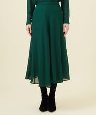 GBHAC06400 Sybilla(シビラ) 【メディア着用】ドレープフレアスカート グリーン