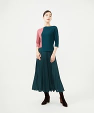 GBHAD01360 Sybilla(シビラ) アコーディオンプリーツスカート グリーン