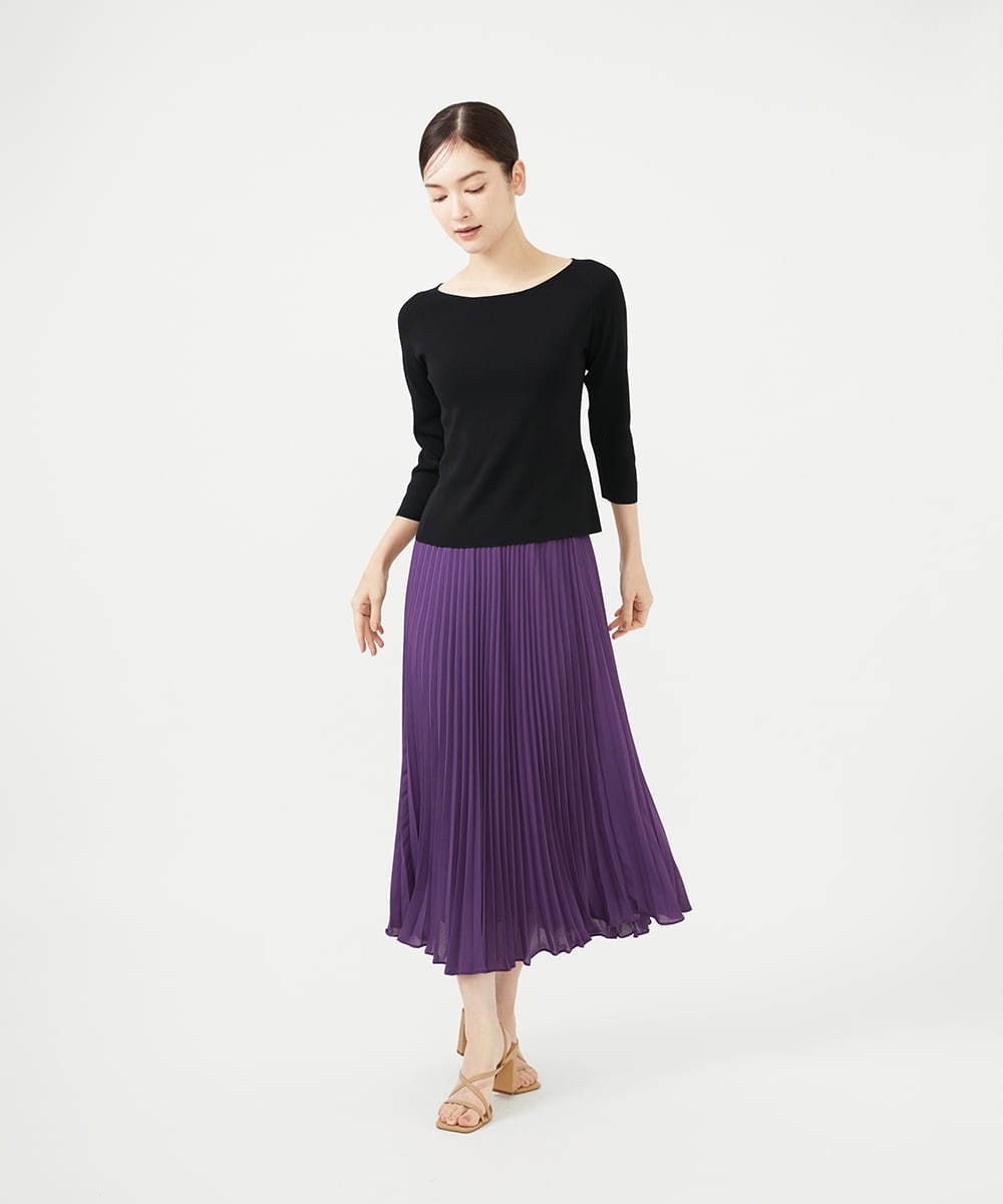GBHAD01360 Sybilla(シビラ) アコーディオンプリーツスカート パープル