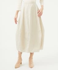 GBHAD05330 Sybilla(シビラ) シルキータフタコクーンスカート ライトベージュ