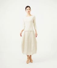 GBHAD05330 Sybilla(シビラ) シルキータフタコクーンスカート ライトベージュ