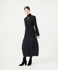 GBHAD05330 Sybilla(シビラ) シルキータフタコクーンスカート ブラック