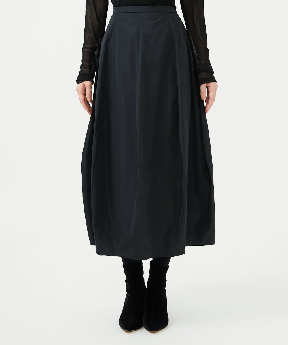 GBHAD05330 Sybilla(シビラ) シルキータフタコクーンスカート ブラック