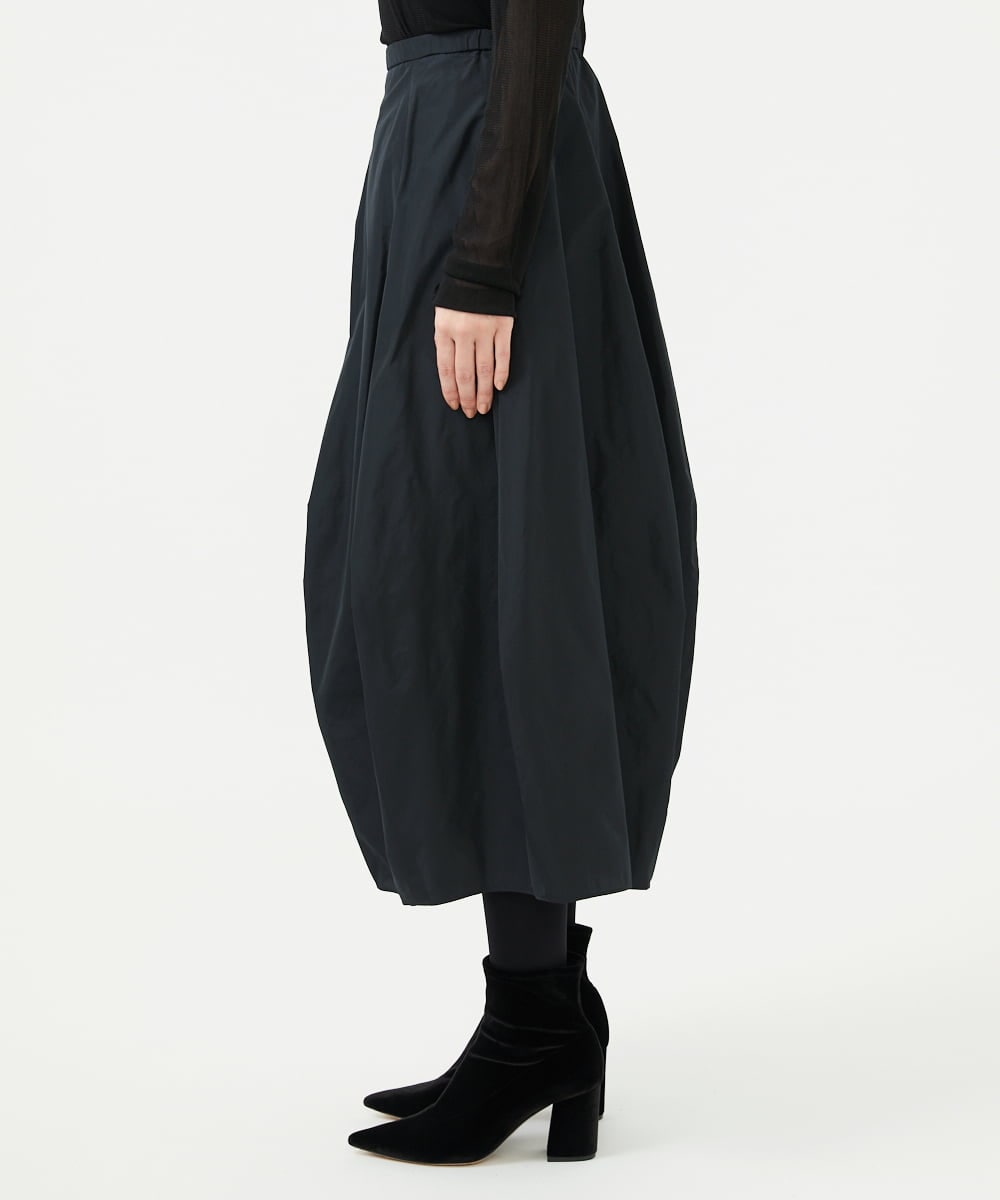GBHAD05330 Sybilla(シビラ) シルキータフタコクーンスカート ブラック