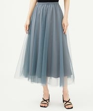GBHAD33300 Sybilla(シビラ) ダブルチュールスカート グレイッシュブルー