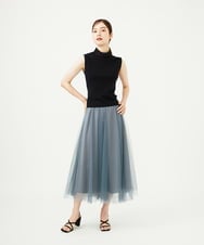 GBHAD33300 Sybilla(シビラ) ダブルチュールスカート グレイッシュブルー