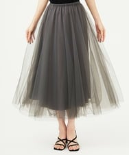 GBHAD33300 Sybilla(シビラ) ダブルチュールスカート グレー