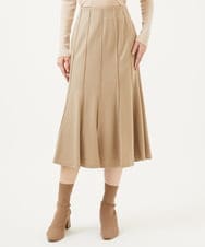 GBHAE32360 Sybilla(シビラ) ピンタックデザインスカート ベージュ