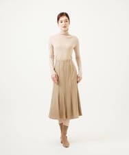 GBHAE32360 Sybilla(シビラ) ピンタックデザインスカート ベージュ