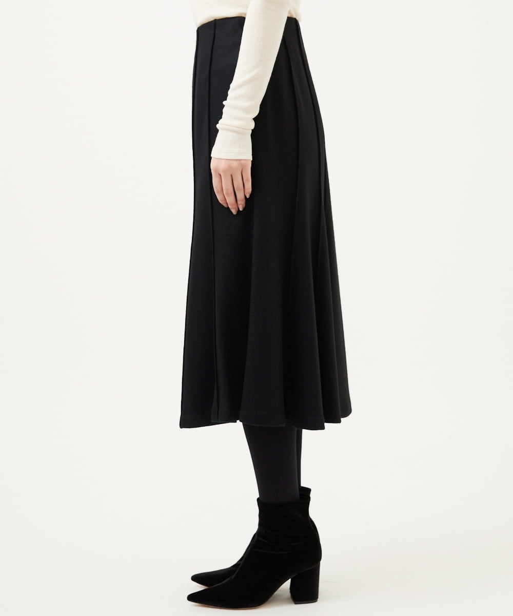 GBHAE32360 Sybilla(シビラ) ピンタックデザインスカート ブラック