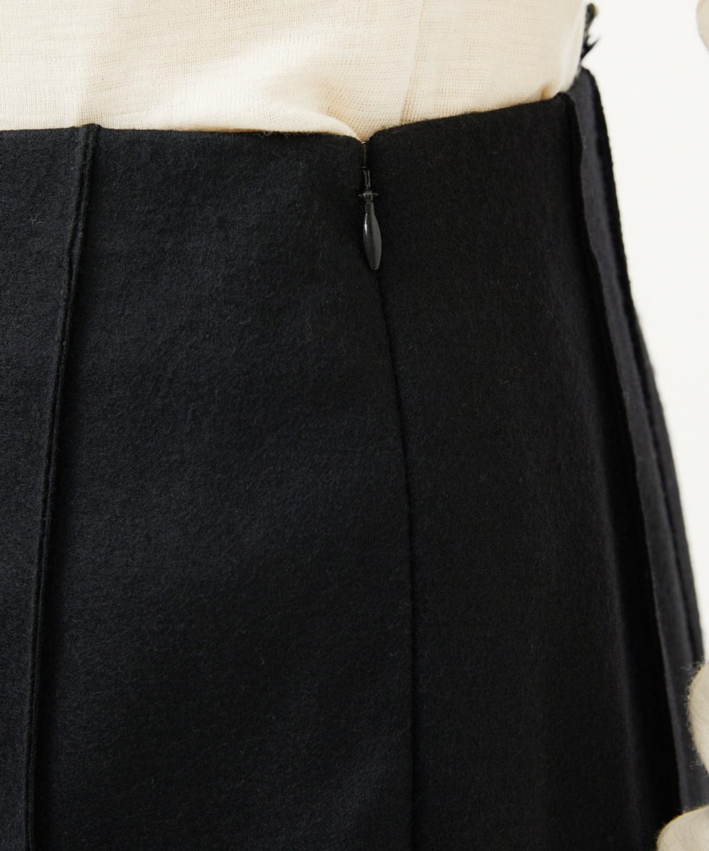 GBHAE32360 Sybilla(シビラ) ピンタックデザインスカート ブラック