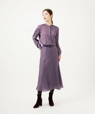 GBHAE41400 Sybilla(シビラ) ダイヤ柄プリントスカート ブルー系
