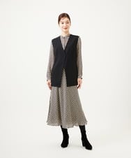 GBHAE41400 Sybilla(シビラ) ダイヤ柄プリントスカート ブラック系