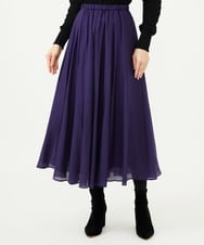 GBHAE42250 Sybilla(シビラ) シアークリンクルスカート パープル