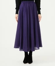 GBHAE42250 Sybilla(シビラ) シアークリンクルスカート パープル
