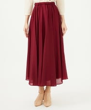 GBHAE42250 Sybilla(シビラ) シアークリンクルスカート ダークレッド