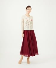 GBHAE42250 Sybilla(シビラ) シアークリンクルスカート ダークレッド