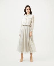 GBHAF32400 Sybilla(シビラ) ストライプレーススカート ライトベージュ