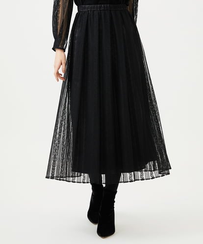 GBHAF32400 Sybilla ストライプレーススカート