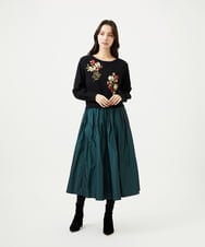 GBHAF35270 Sybilla(シビラ) シャンブレータフタスカート グリーン