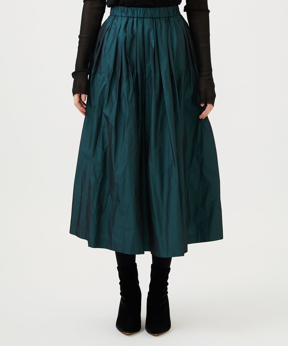 GBHAF35270 Sybilla(シビラ) シャンブレータフタスカート グリーン