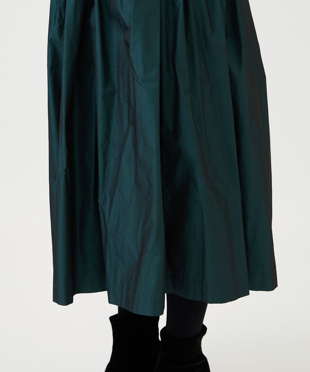 GBHAF35270 Sybilla(シビラ) シャンブレータフタスカート グリーン