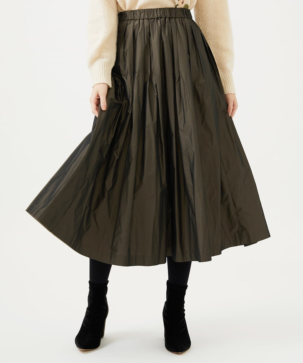 GBHAF35270 Sybilla(シビラ) シャンブレータフタスカート ブラウン