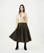 GBHAF35270 Sybilla(シビラ) シャンブレータフタスカート ブラウン