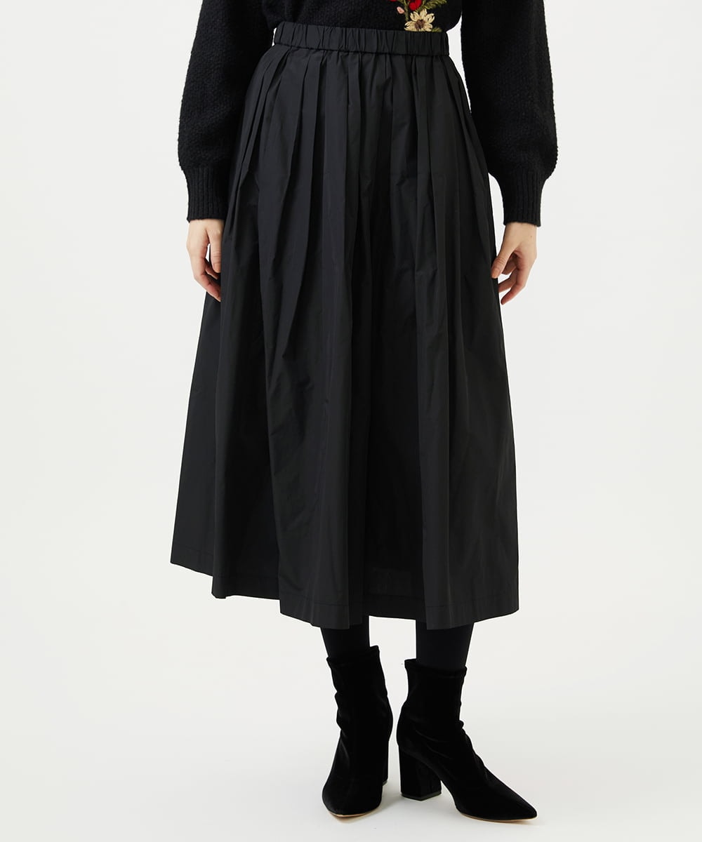 GBHAF35270 Sybilla(シビラ) シャンブレータフタスカート ブラック
