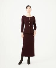 GBHAG08400 Sybilla(シビラ) ウールアムンゼンタイトスカート バーガンディー