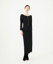 GBHAG08400 Sybilla(シビラ) ウールアムンゼンタイトスカート ブラック