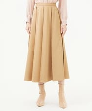 GBHAG33400 Sybilla(シビラ) ウールライクツイルプリーツスカート ベージュ