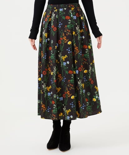 GBHAH36400 Sybilla ボタニカルフラワープリントスカート