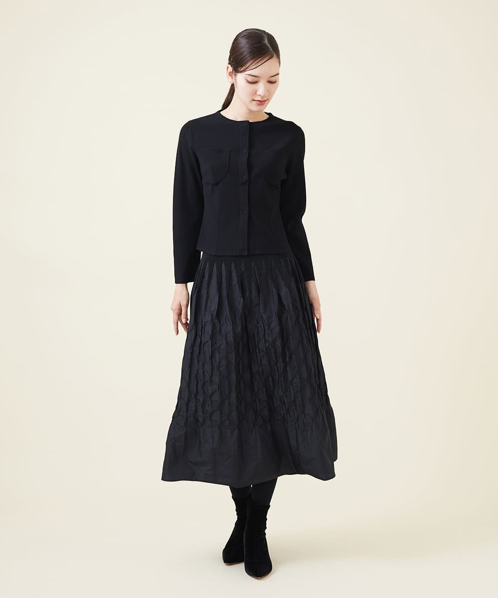 シャーリングデザインスカート(ミモレ丈スカート) | Sybilla(シビラ  