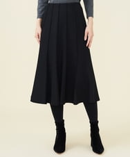 GBHAW25330 Sybilla(シビラ) ピンタックラインウールスカート ブラック